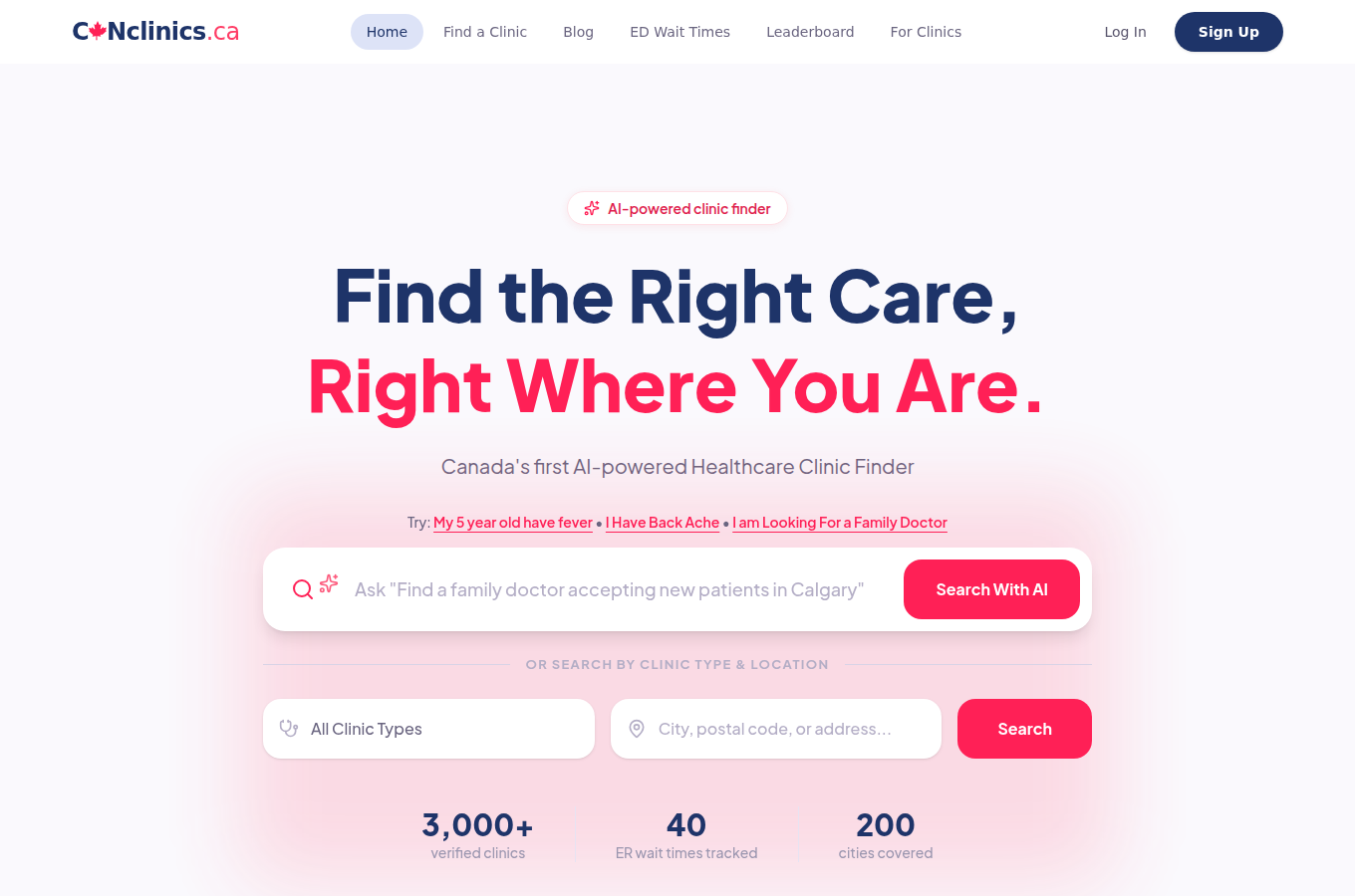 CanClinics Canadian healthcare directory
